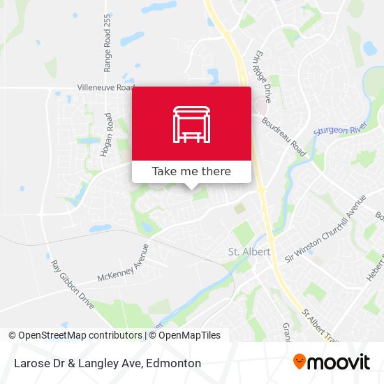 Larose Dr & Langley Ave map