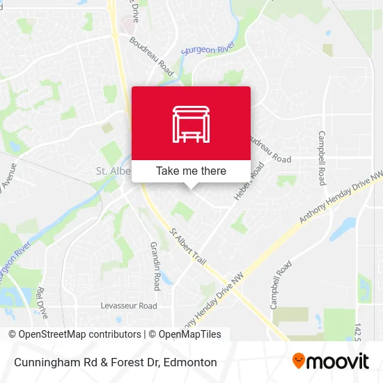 Cunningham Rd & Forest Dr map