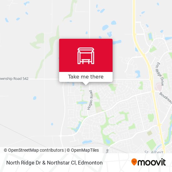 North Ridge Dr & Northstar Cl map