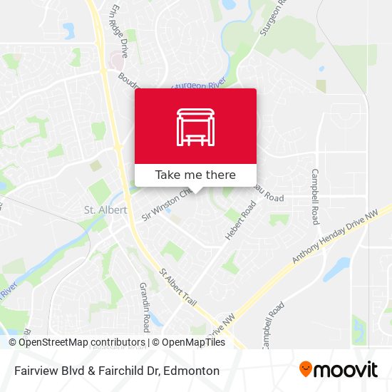 Fairview Blvd & Fairchild Dr map
