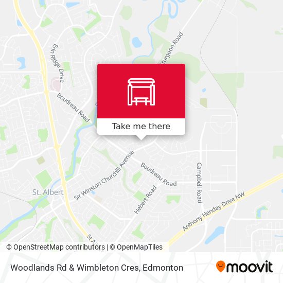 Woodlands Rd & Wimbleton Cres map