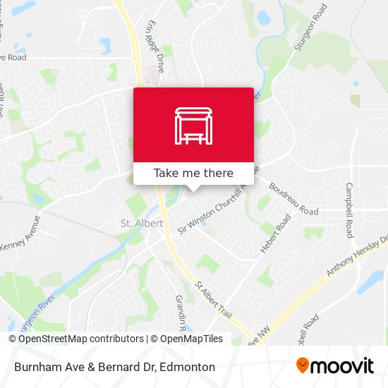 Burnham Ave & Bernard Dr map
