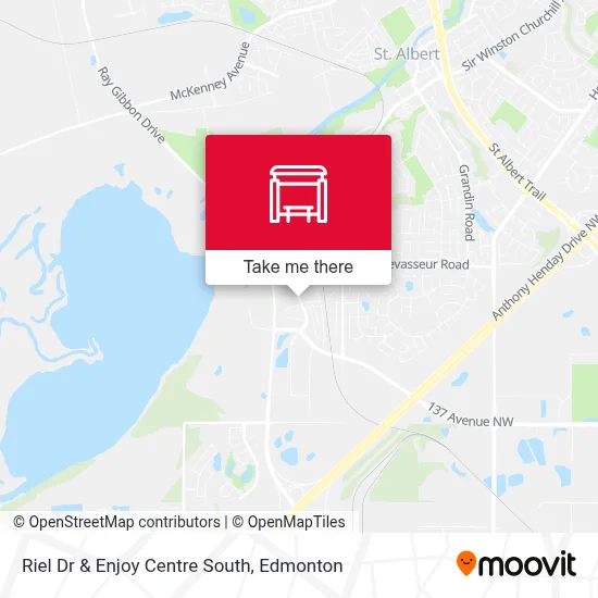 Riel Dr & Enjoy Centre South map