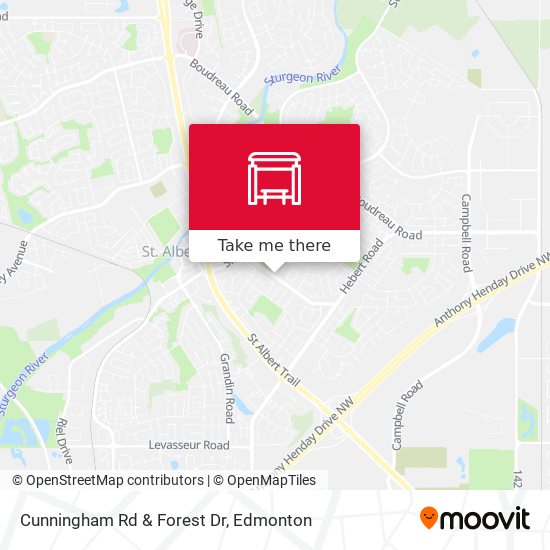 Cunningham Rd & Forest Dr map