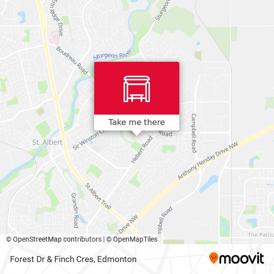 Forest Dr & Finch Cres map
