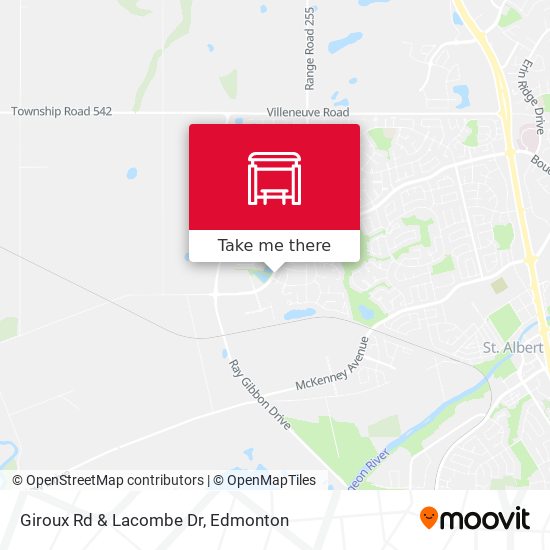 Giroux Rd & Lacombe Dr map