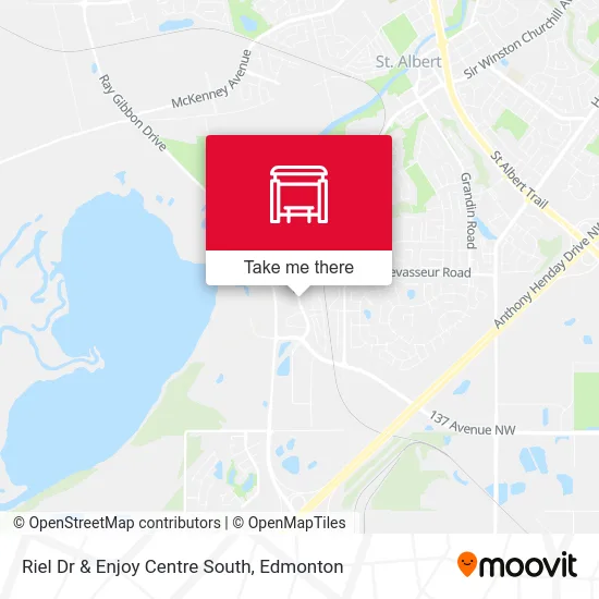 Riel Dr & Enjoy Centre South map