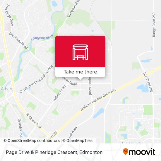 Page Drive & Pineridge Crescent map