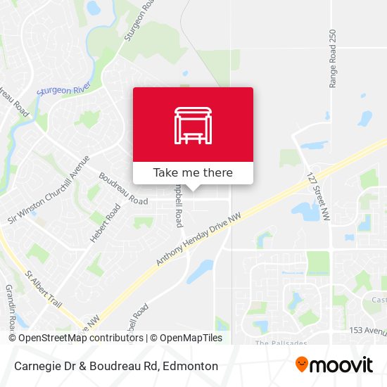 Carnegie Dr & Boudreau Rd map