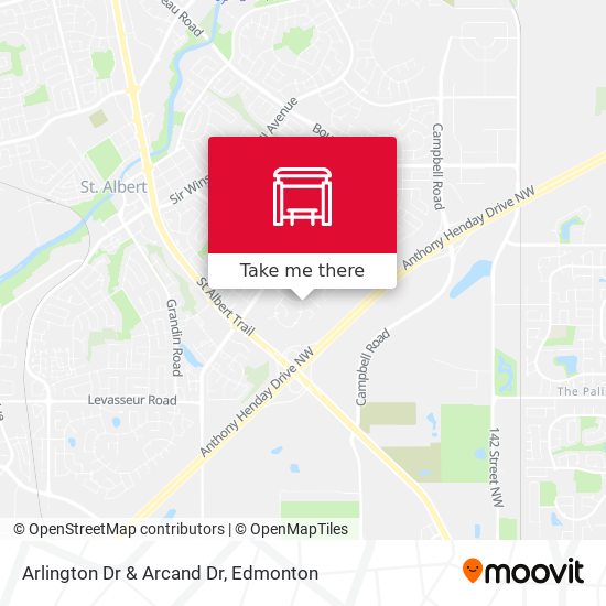 Arlington Dr & Arcand Dr map