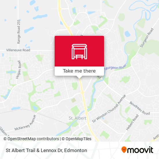 St Albert Trail & Lennox Dr plan