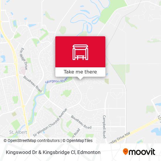 Kingswood Dr & Kingsbridge Cl map