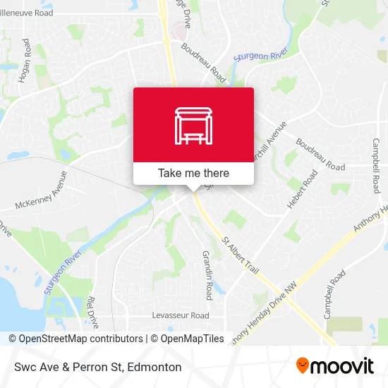 Swc Ave & Perron St map