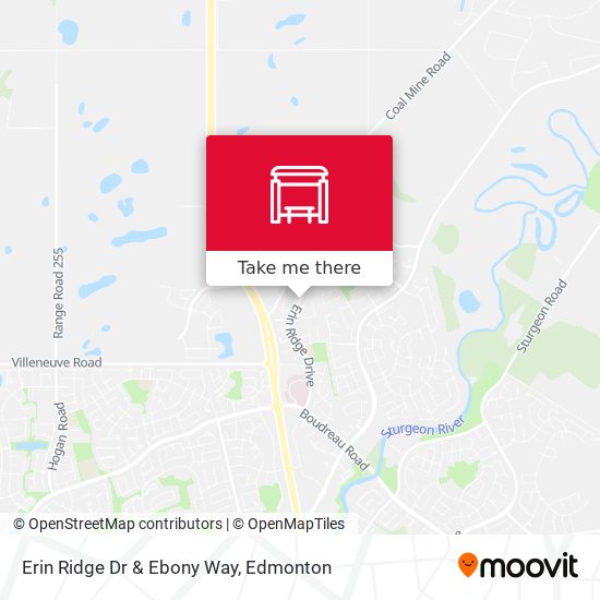 Erin Ridge Dr & Ebony Way map