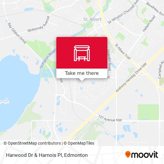 Harwood Dr & Harnois Pl map