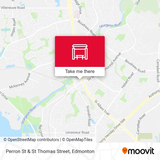 Perron St & St Thomas Street map