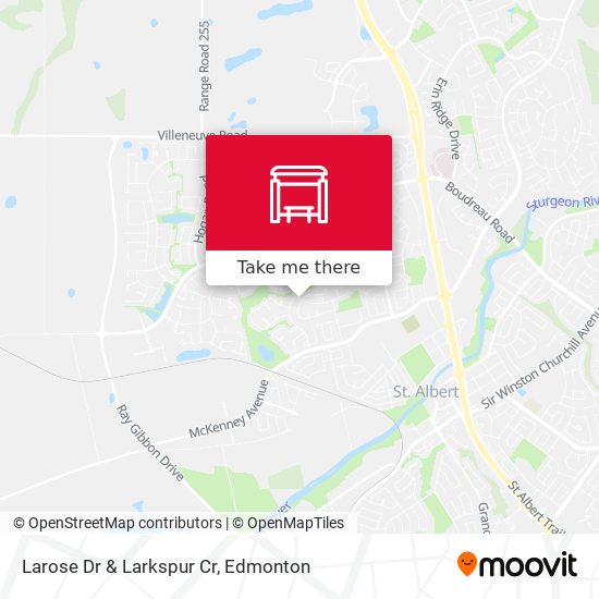Larose Dr & Larkspur Cr map