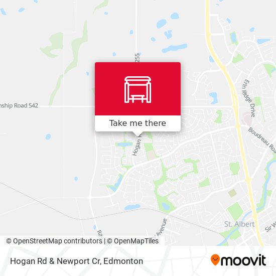 Hogan Rd & Newport Cr map