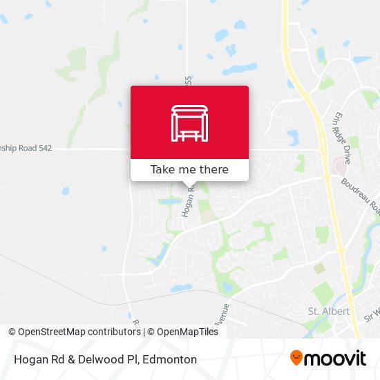 Hogan Rd & Delwood Pl map
