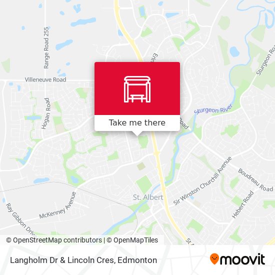 Langholm Dr & Lincoln Cres map