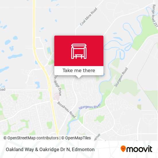 Oakland Way & Oakridge Dr N map