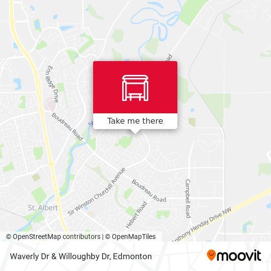 Waverly Dr & Willoughby Dr map
