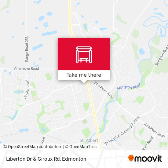 Liberton Dr & Giroux Rd map