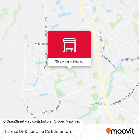 Larose Dr & Lorraine Cr map