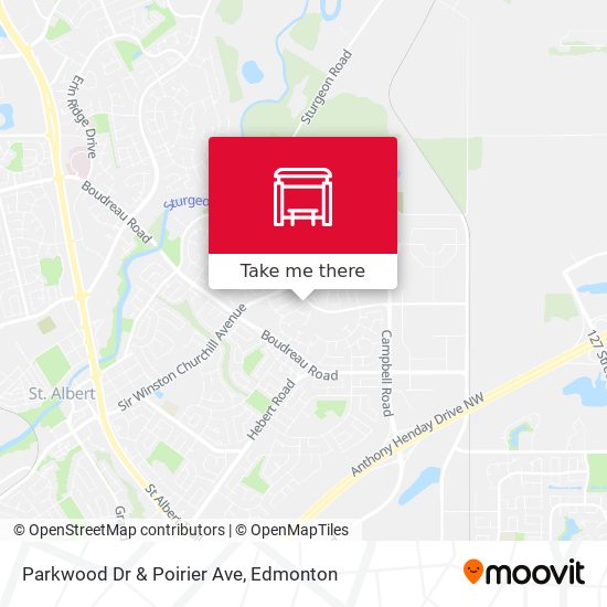 Parkwood Dr & Poirier Ave map