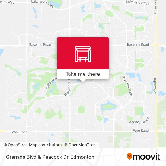 Granada Blvd & Peacock Dr map