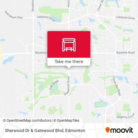 Sherwood Dr & Gatewood Blvd map