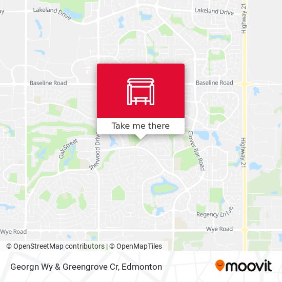 Georgn Wy & Greengrove Cr map