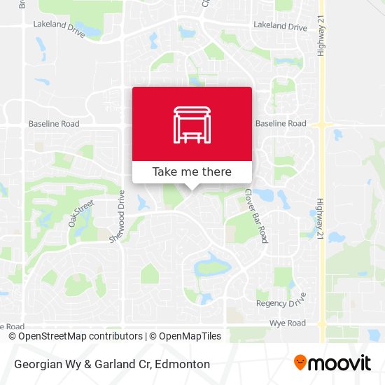 Georgian Wy & Garland Cr map