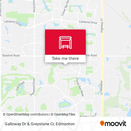 Galloway Dr & Greystone Cr map