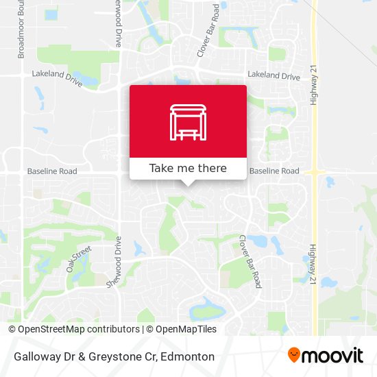 Galloway Dr & Greystone Cr map