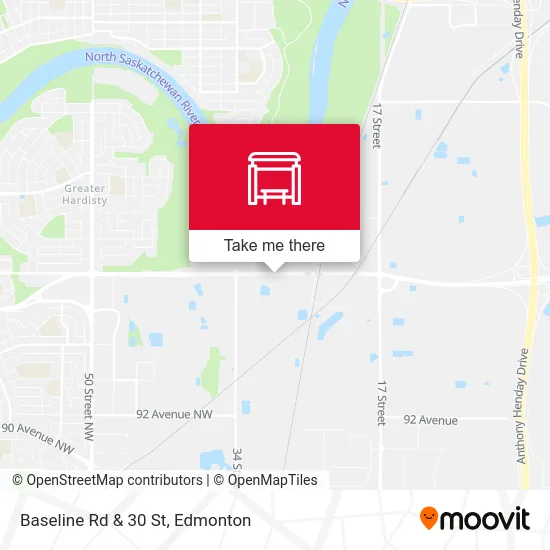 Baseline Rd & 30 St map