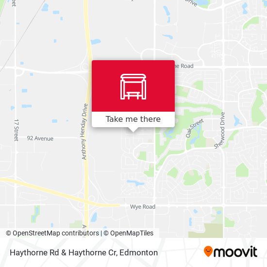 Haythorne Rd & Haythorne Cr map