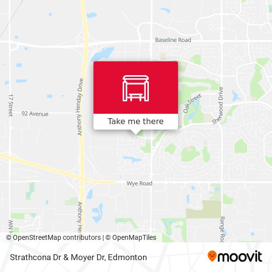 Strathcona Dr & Moyer Dr map