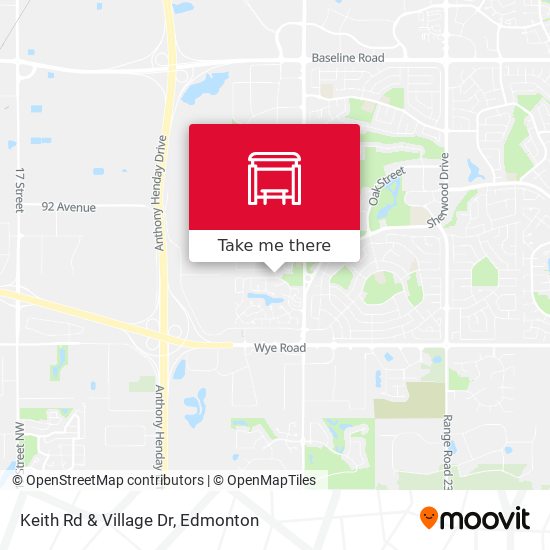 Keith Rd & Village Dr map