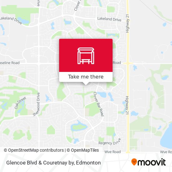 Glencoe Blvd & Couretnay by map