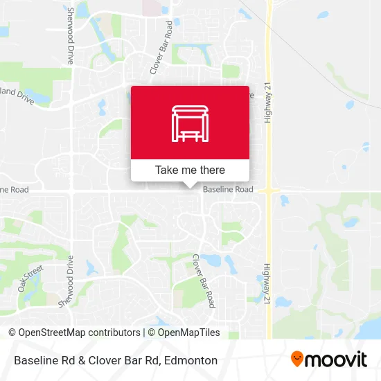 Baseline Rd & Clover Bar Rd map