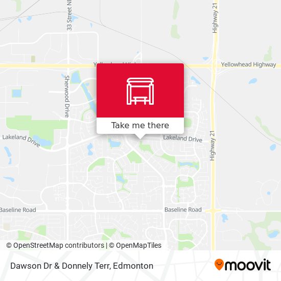 Dawson Dr & Donnely Terr map
