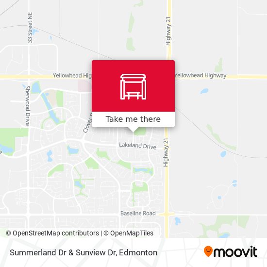 Summerland Dr & Sunview Dr map