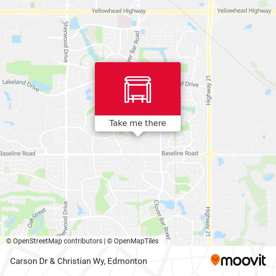 Carson Dr & Christian Wy map