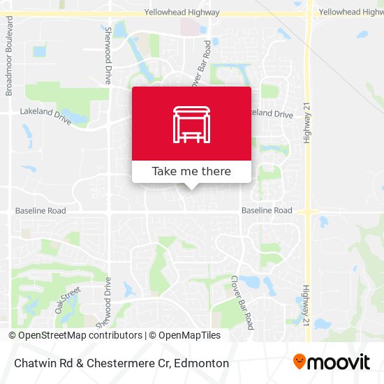 Chatwin Rd & Chestermere Cr map