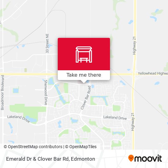 Emerald Dr & Clover Bar Rd map