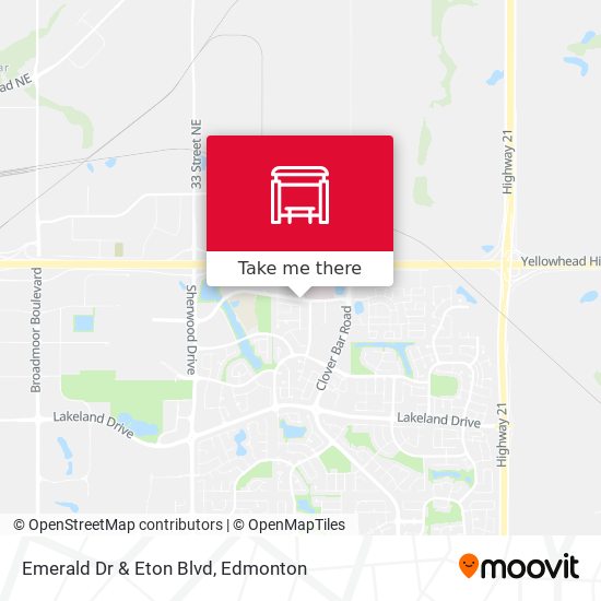 Emerald Dr & Eton Blvd map