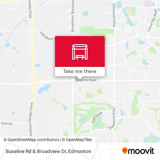 Baseline Rd & Broadview Dr map