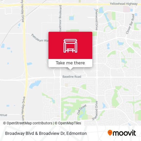 Broadway Blvd & Broadview Dr map