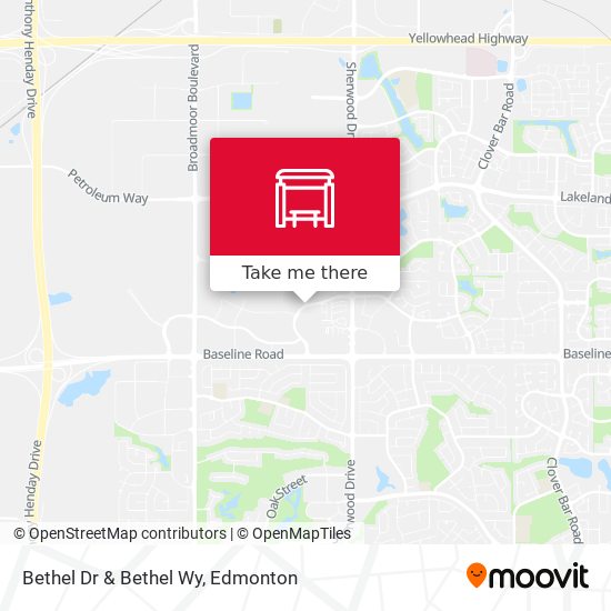 Bethel Dr & Bethel Wy map